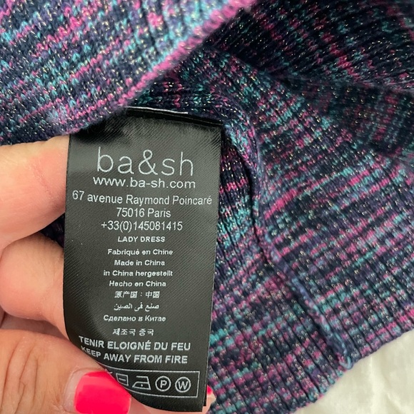 Ba&sh Maxine ribbed multi colored knit dress - Picture 11 of 12